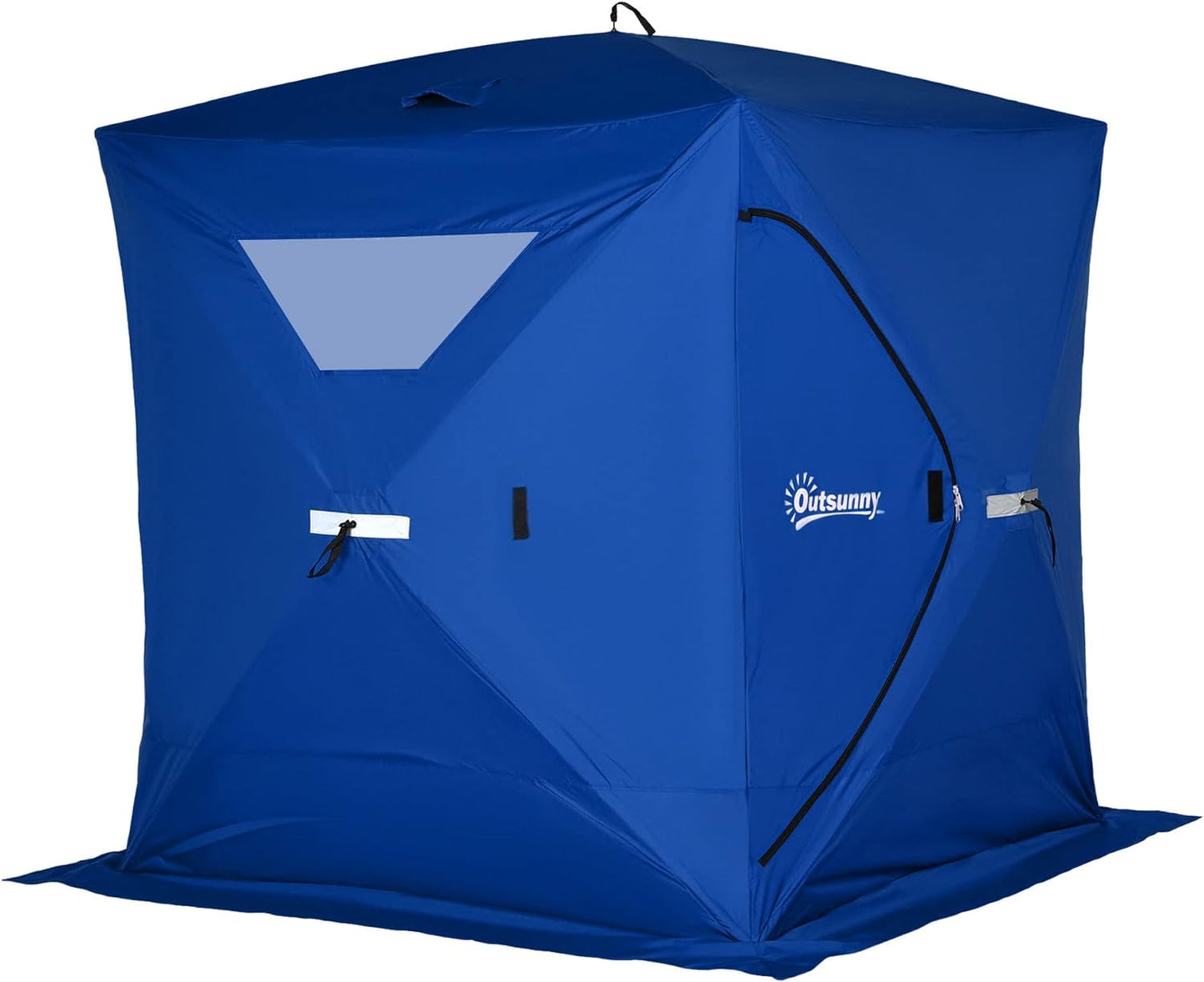 Portable Ice Fishing Tent + Outdoor Chair with Mat For 8 People