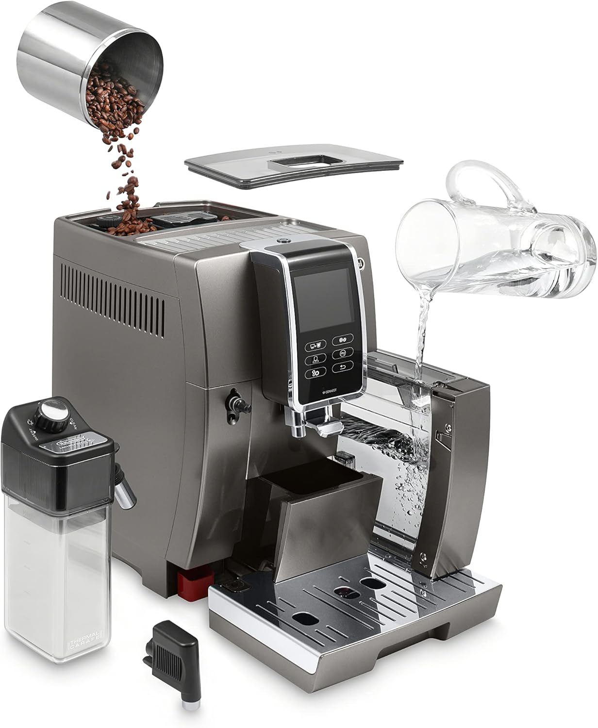 Dinamica Plus Connected Espresso & Coffee Machine with Automatic Milk Frother