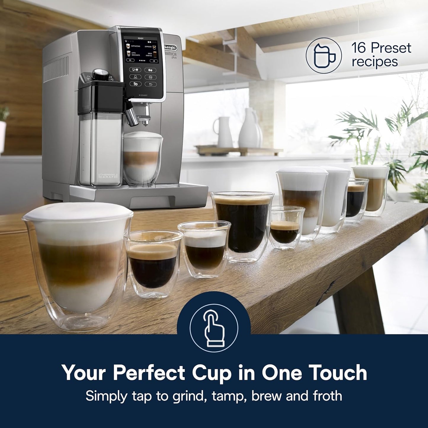 Dinamica Plus Connected Espresso & Coffee Machine with Automatic Milk Frother