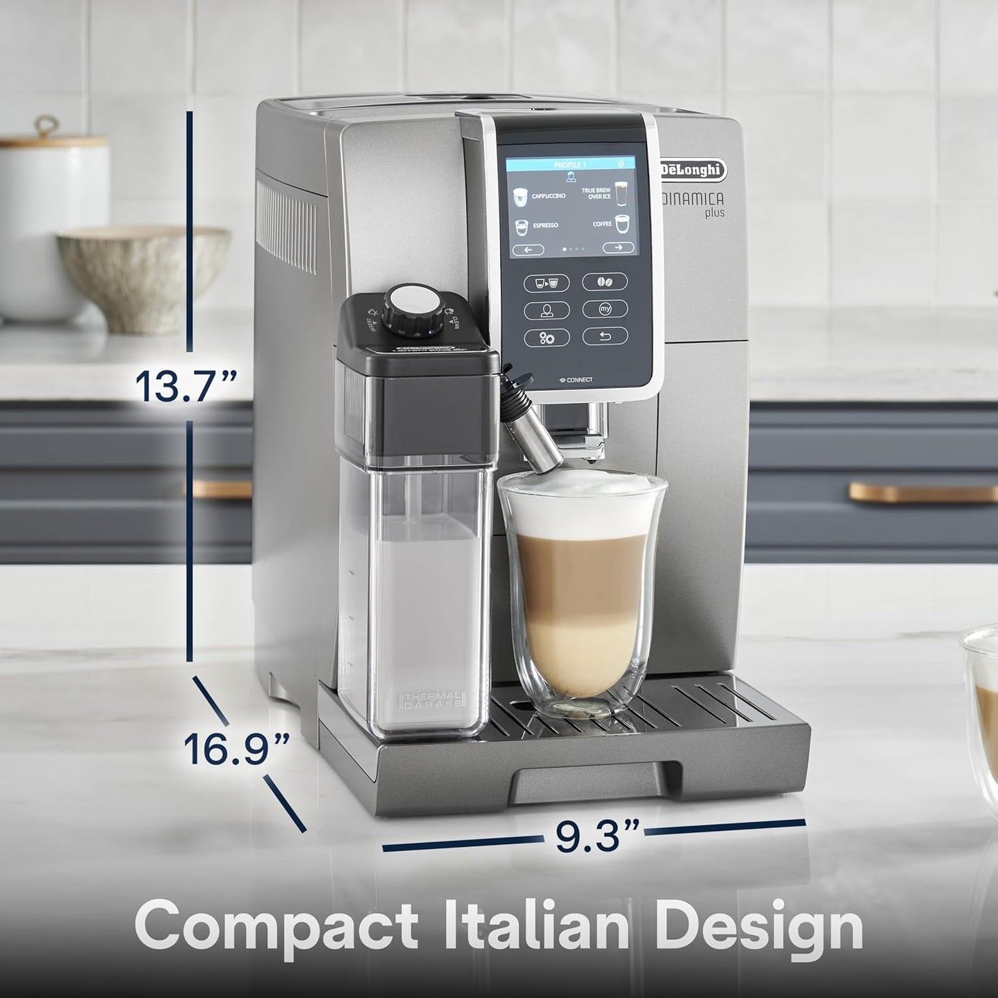 Dinamica Plus Connected Espresso & Coffee Machine with Automatic Milk Frother