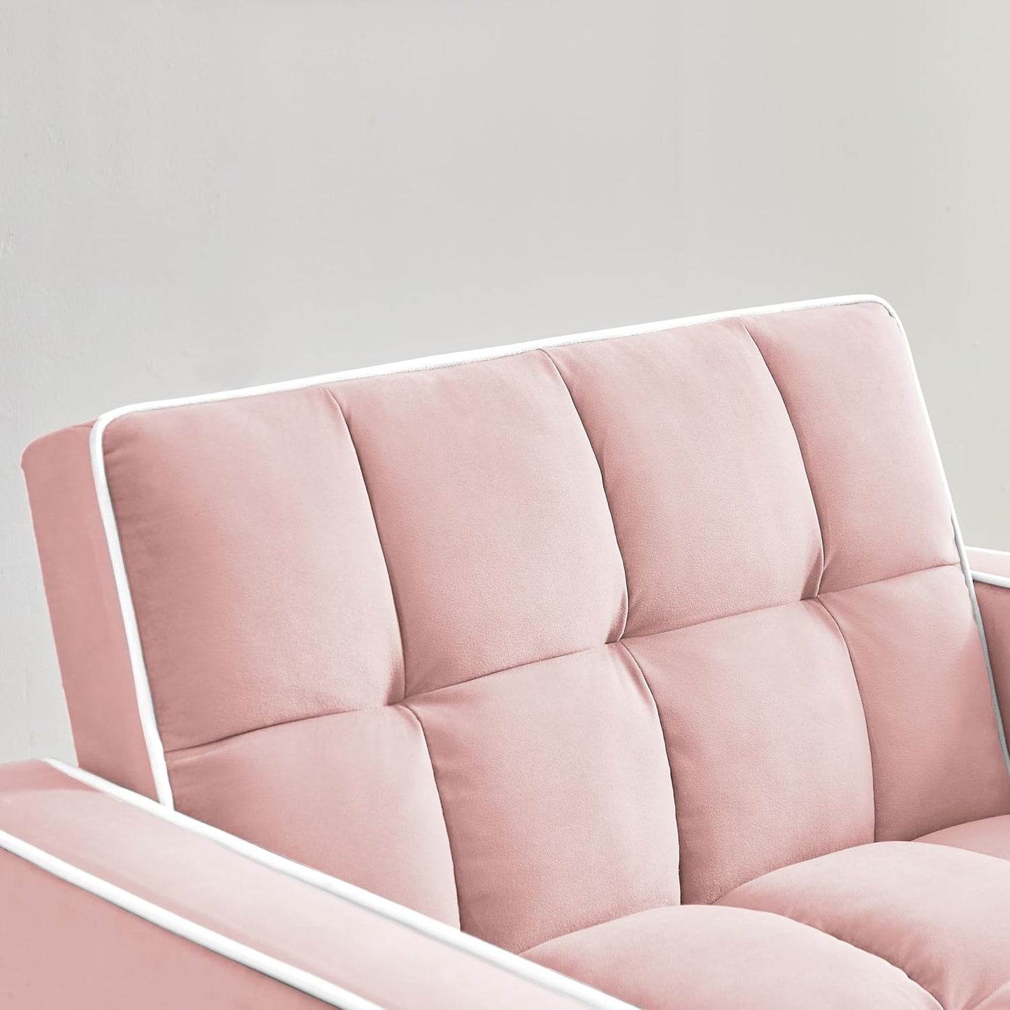 Modern Pull Out Sofa Bed w/Adjustable Backrest, 3 in 1