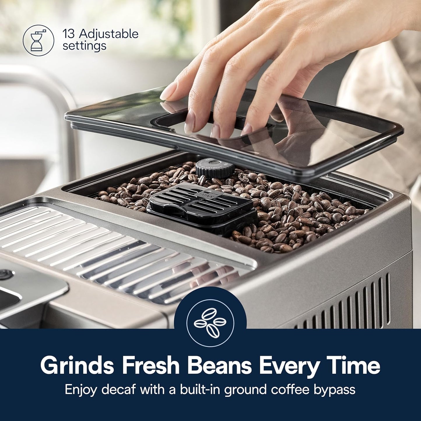 Dinamica Plus Connected Espresso & Coffee Machine with Automatic Milk Frother