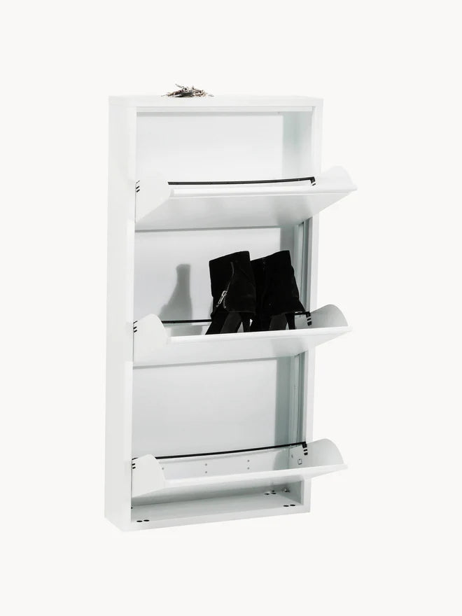 Wall-mounted Shoe Rack, Folding Doors