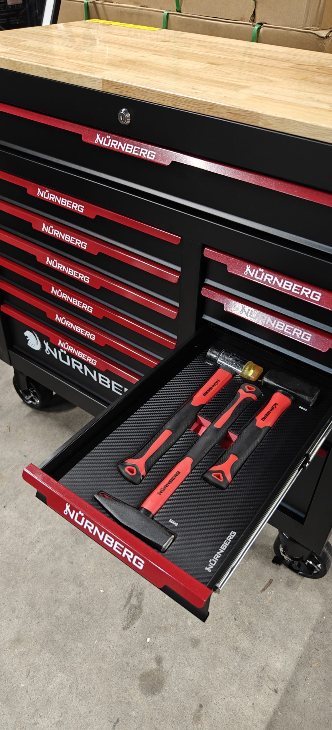 XXL Tool Trolley Jumbo Pro Nurnberg – 12 Drawers, 236 pieces