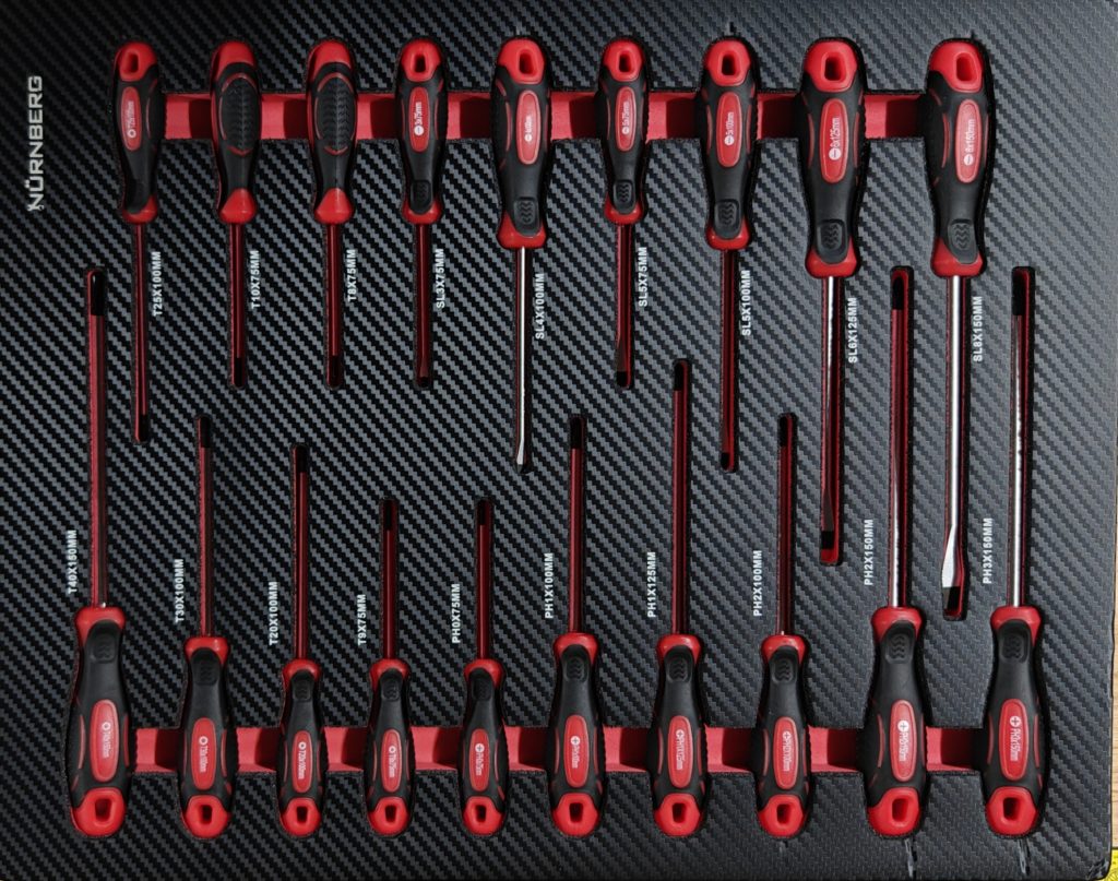 XXL Tool Trolley Jumbo Pro Nurnberg – 12 Drawers, 236 pieces