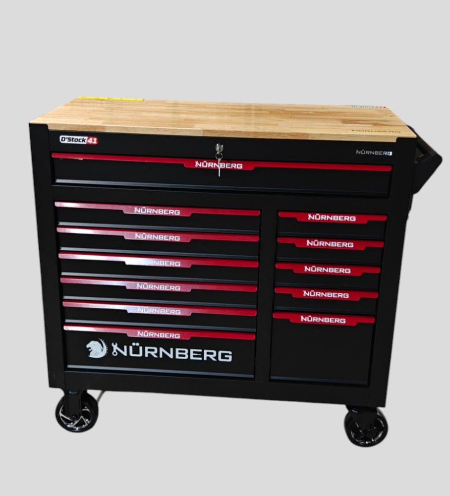 XXL Tool Trolley Jumbo Pro Nurnberg – 12 Drawers, 236 pieces