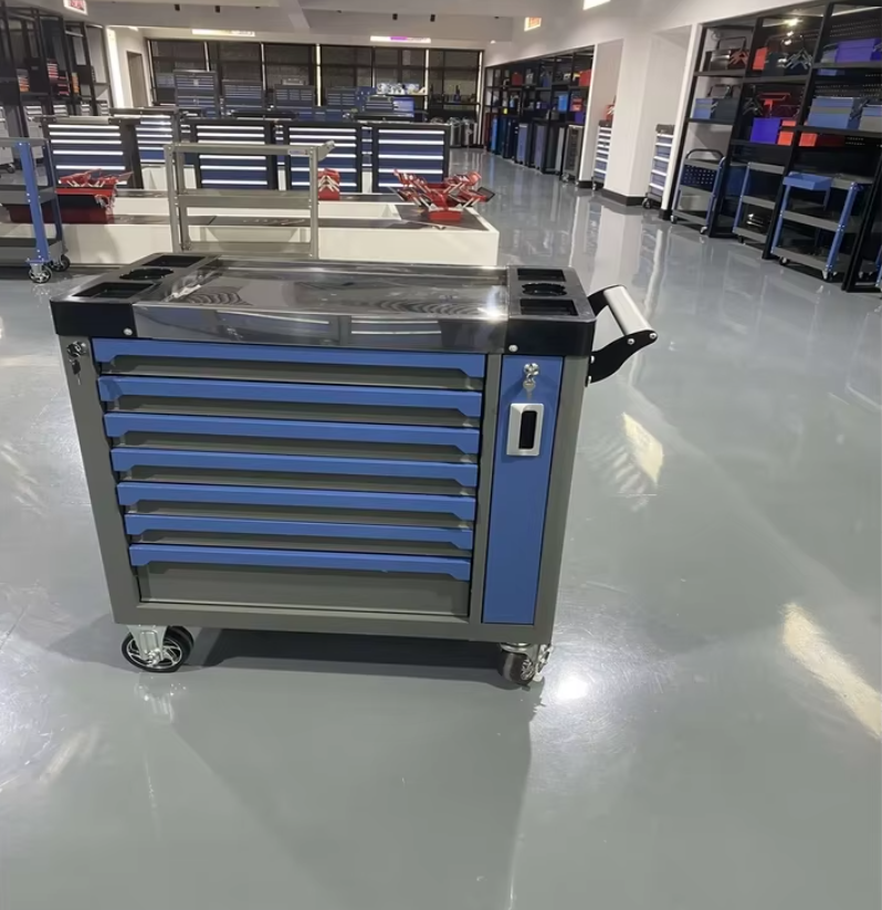 420 Pcs Tool Sets Rolling Box Heavy Duty Stainless Steel Tool Chest 7 Drawers Tool Cabinet Cart Trolley