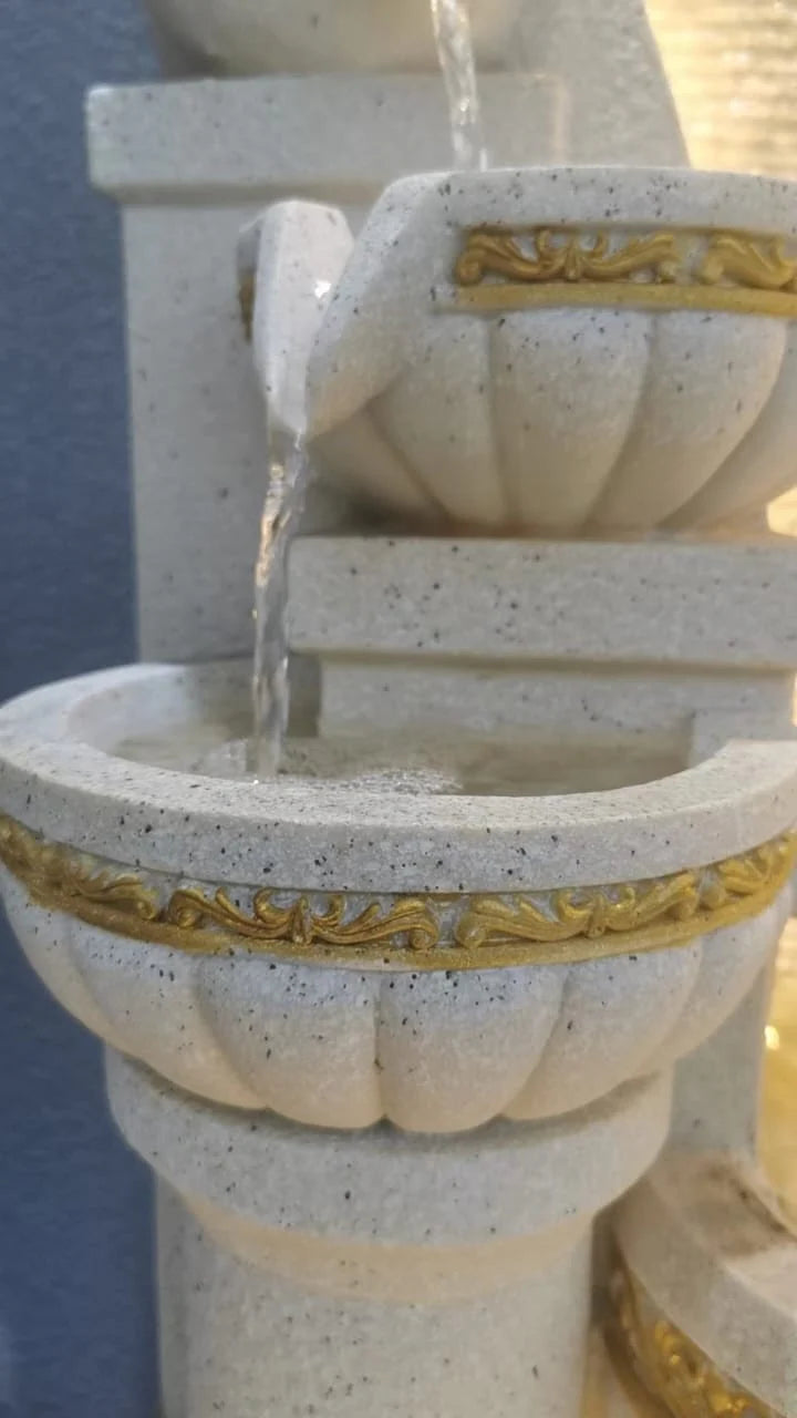 White Waterfall Fountain