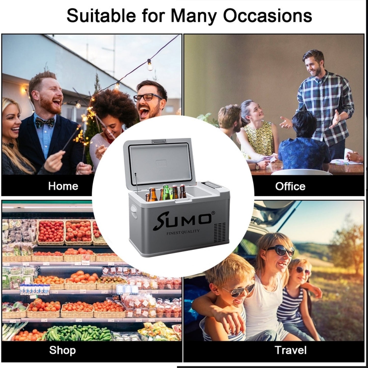 Portable 25L Fridge Freezer for Home and Car