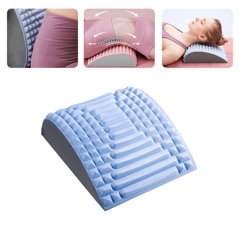 Back Stretcher Pillow - Back Massager For Back Pain Relief, Lumbar Support, Spinal Stenosis, Neck Pain, and Support for prolonged Sitting