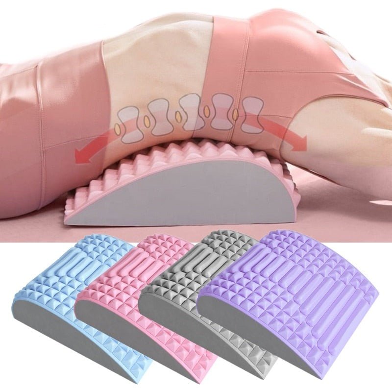 Back Stretcher Pillow - Back Massager For Back Pain Relief, Lumbar Support, Spinal Stenosis, Neck Pain, and Support for prolonged Sitting