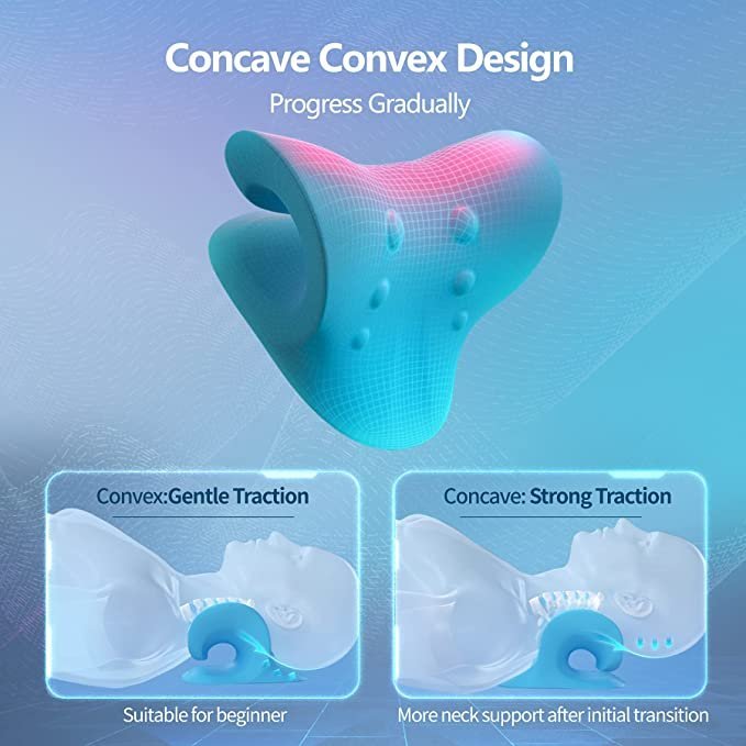 Neck Cloud Massage Pillow for Pain Relief Body, Shoulders, Portable Cervical Traction Device