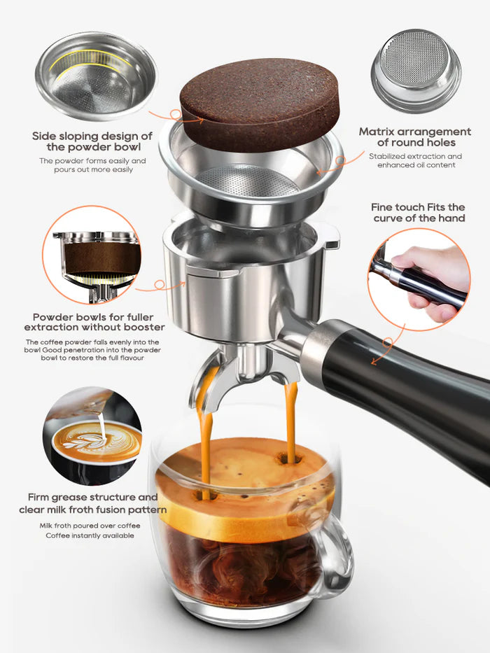 Automatic Espresso Coffee Machine Temperature Adjustable H10A | 70% OFF [LIMITED SALE]