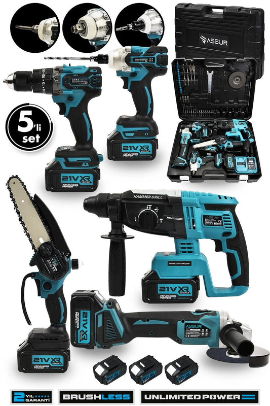 6-in-1 Professional Power Tool Set