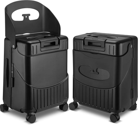 22 Inch Carry on Luggage with Seat for Kids