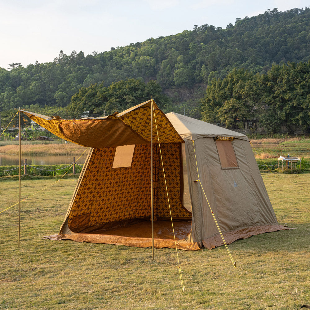 Air Cotton Tent for Trips, Inflatable Tent, Green, Size 300*300*220 Cm