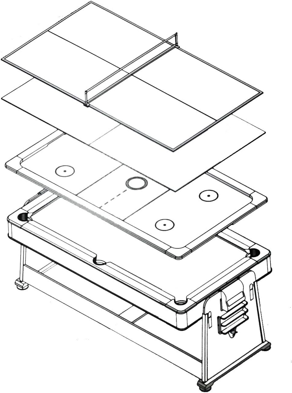 3 in 1 Game Table  | 70% OFF [LIMITED SALE]