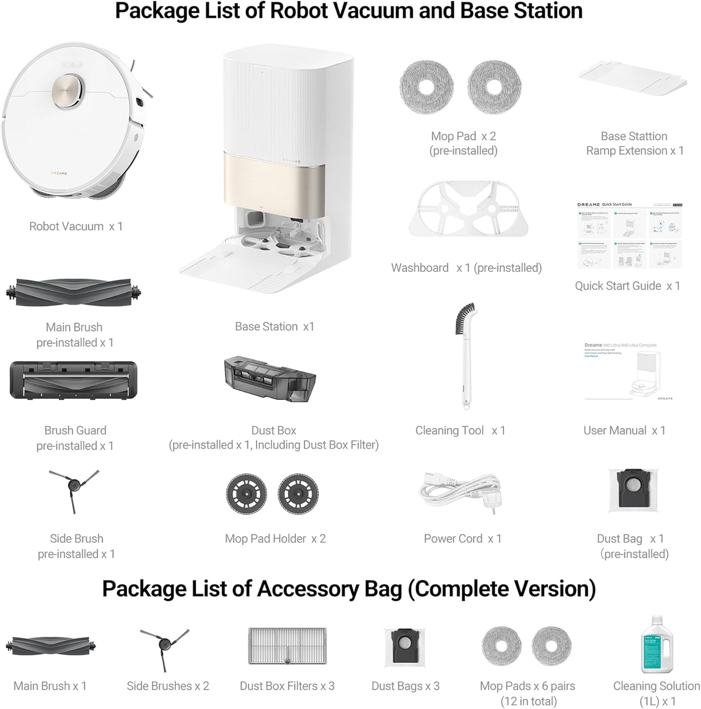 X40 Ultra Complete Robot Vacuum Cleaner