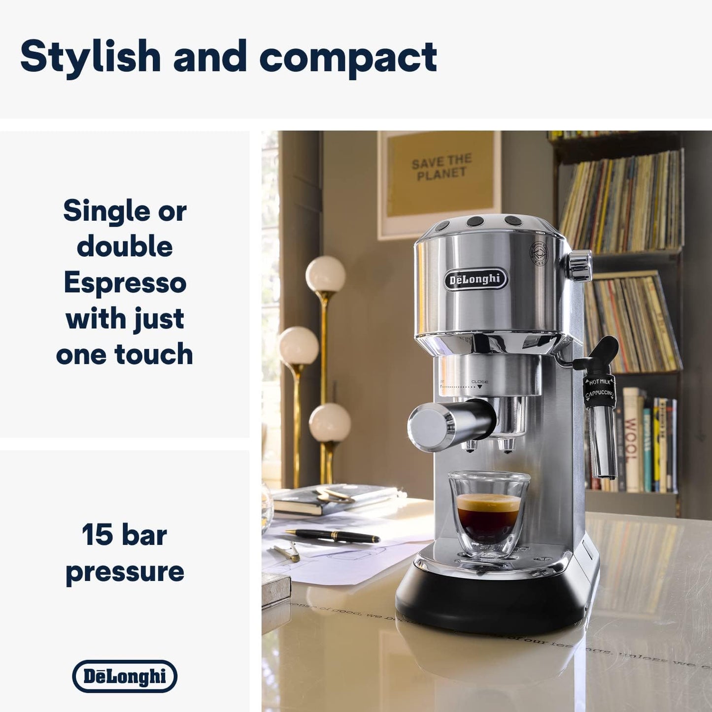 Dedica  Traditional Pump Espresso Machine | 70% OFF [LIMITED SALE]