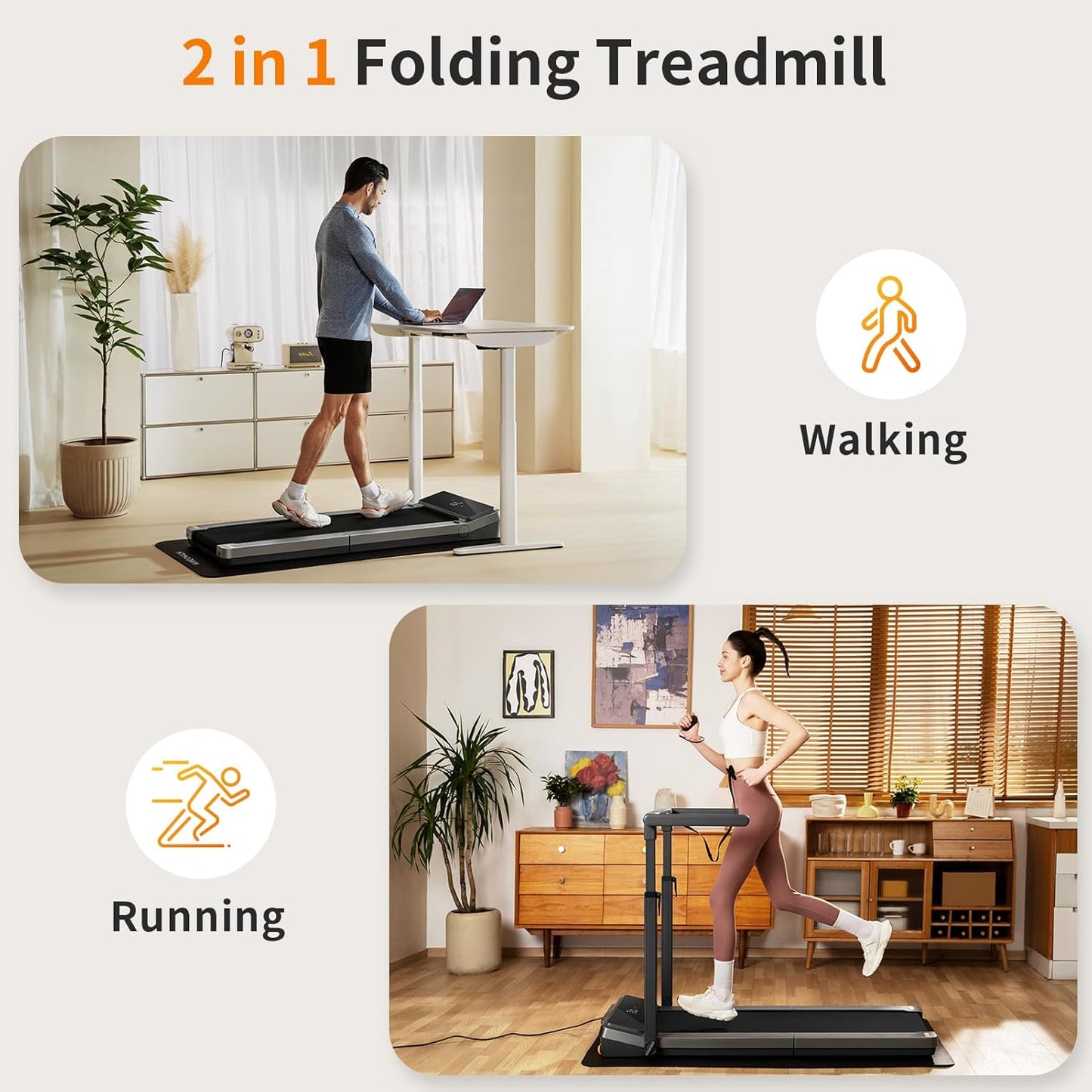 WalkingPad Z3 Hybrid+ Folding Treadmill