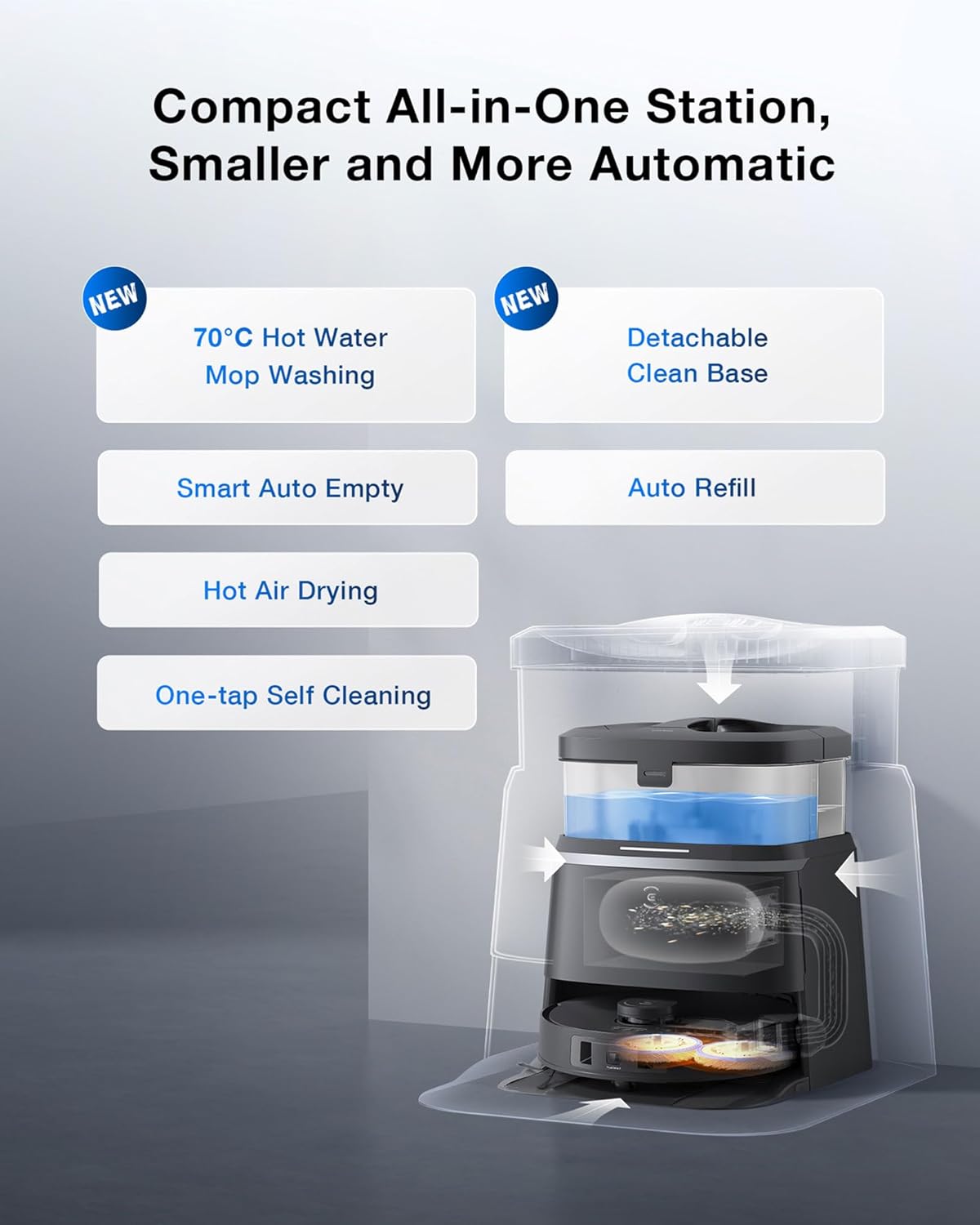 ECOVACS Deebot T30 Omni Robot Vacuum Cleaner with Wiping Function