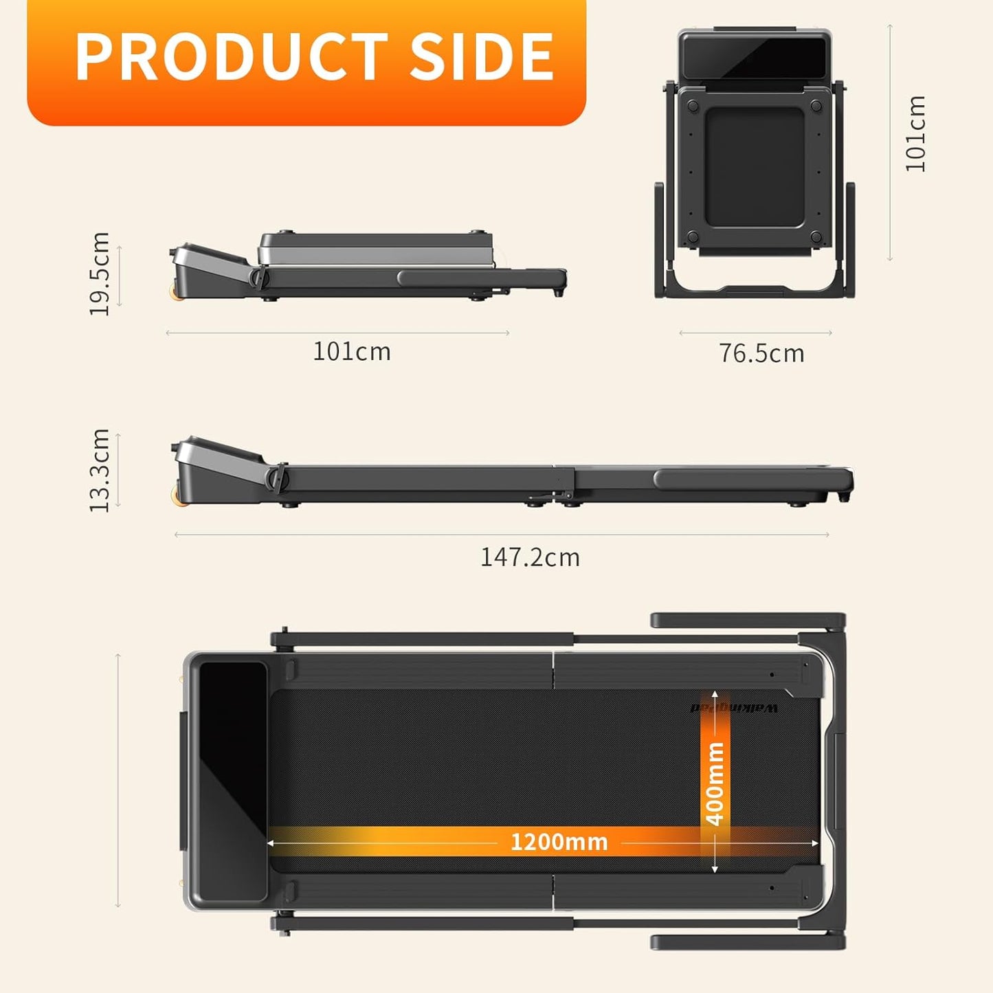 WalkingPad Z3 Hybrid+ Folding Treadmill
