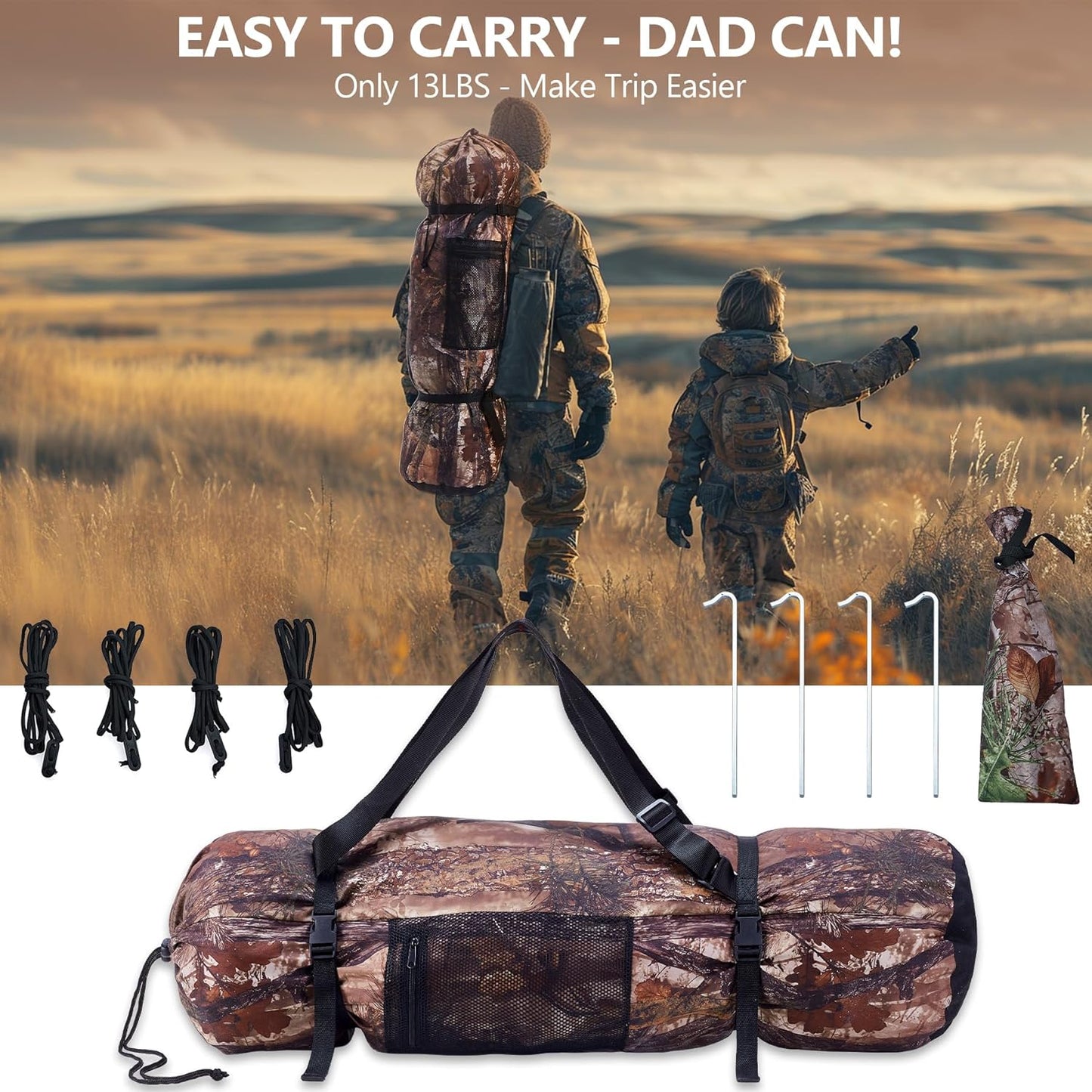 360 See Through Hunting Blind Ground, Pop Up Deer Blind for Hunting  | 70% OFF [LIMITED SALE]