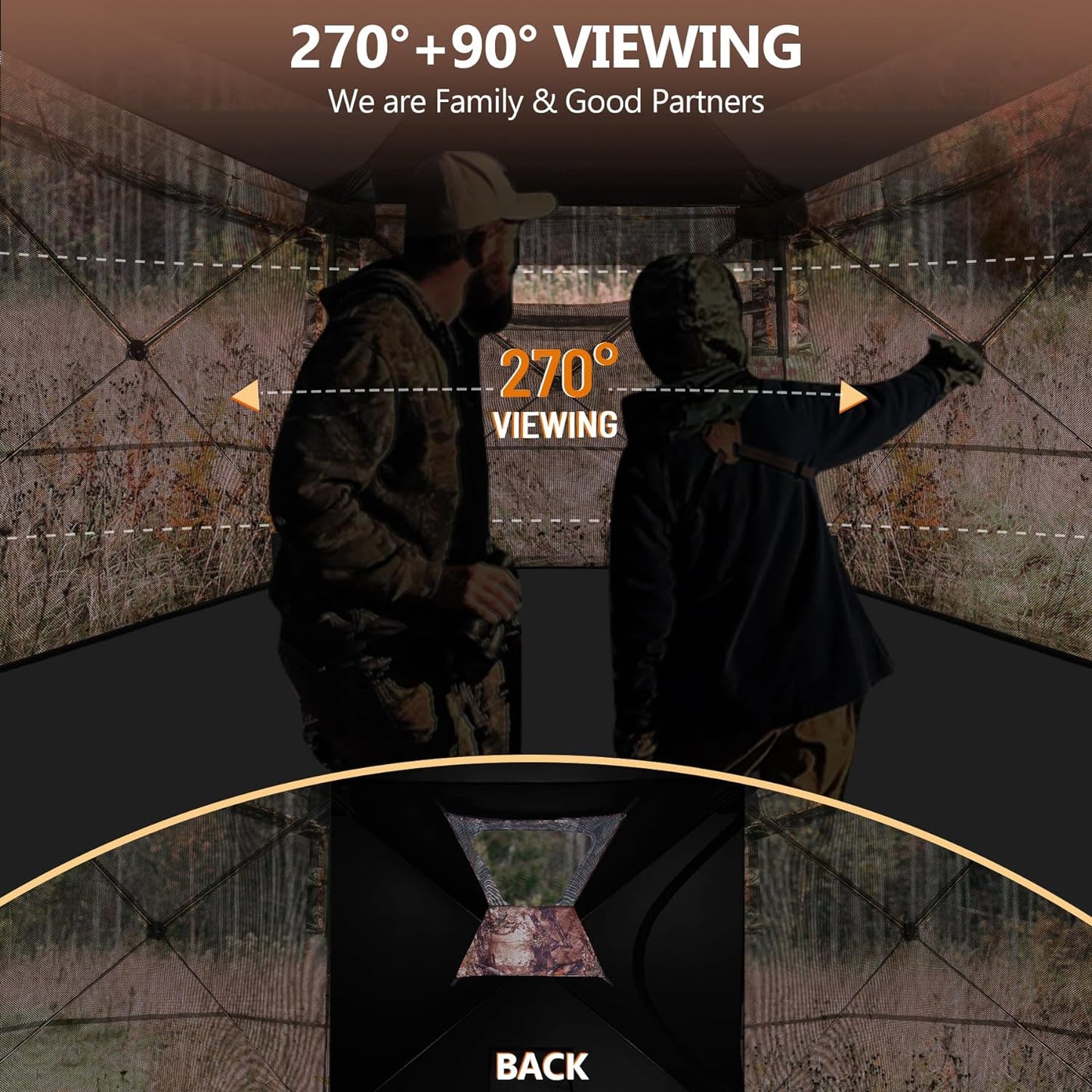 360 See Through Hunting Blind Ground, Pop Up Deer Blind for Hunting  | 70% OFF [LIMITED SALE]