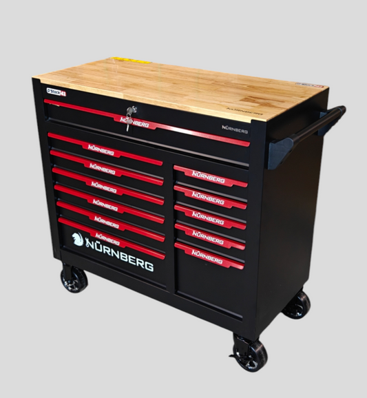 XXL Tool Trolley Jumbo Pro Nurnberg – 12 Drawers, 236 pieces