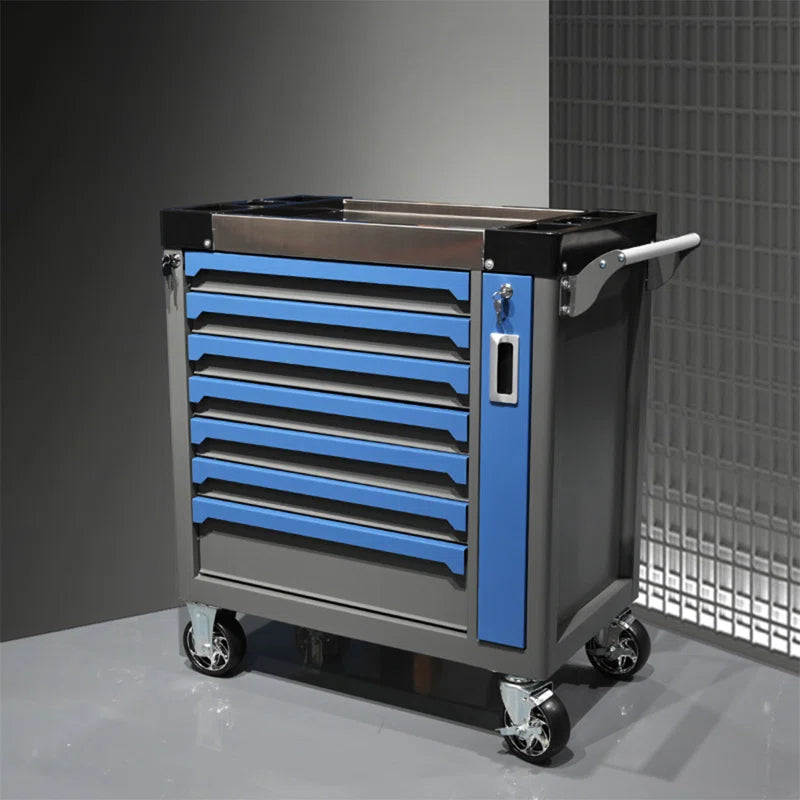 420 Pcs Tool Sets Rolling Box Heavy Duty Stainless Steel Tool Chest 7 Drawers Tool Cabinet Cart Trolley