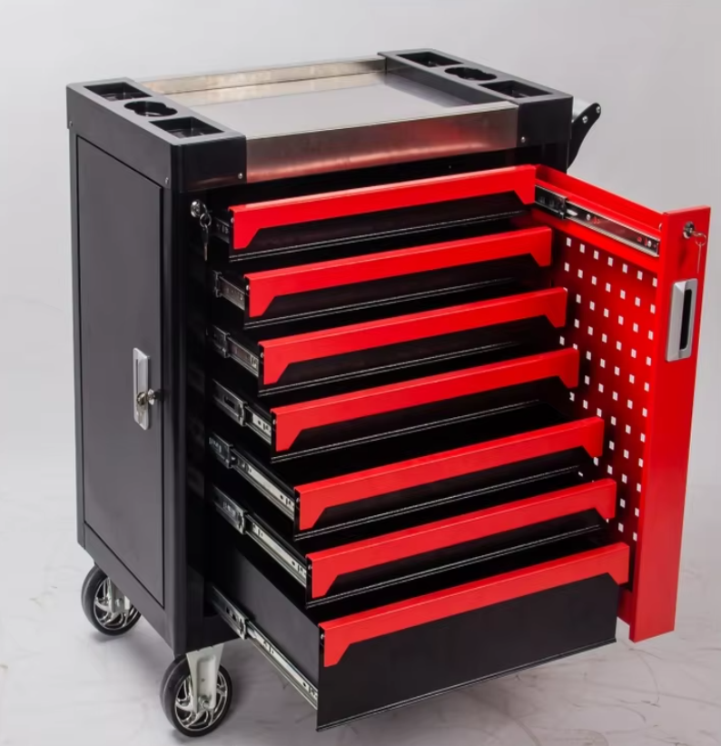 420 Pcs Tool Sets Rolling Box Heavy Duty Stainless Steel Tool Chest 7 Drawers Tool Cabinet Cart Trolley