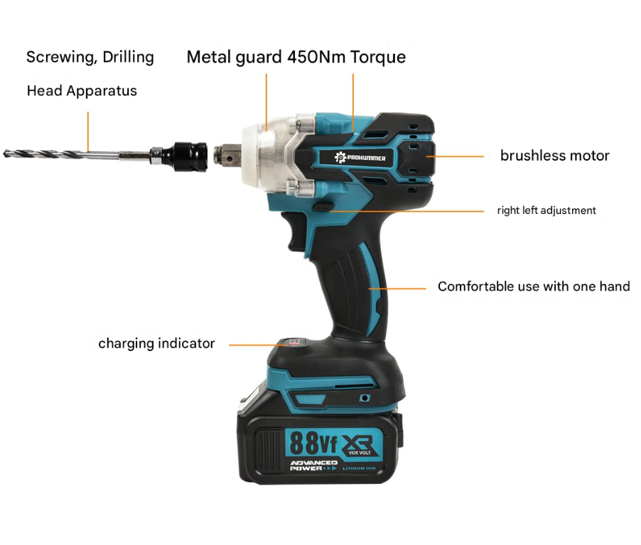 6-in-1 Professional Power Tool Set