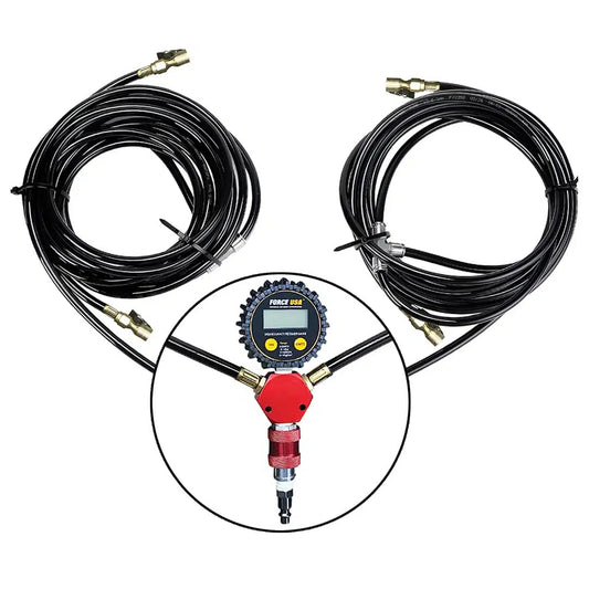 4 Way Tire Inflation Deflation System with Digital Tire Pressure Gauge
