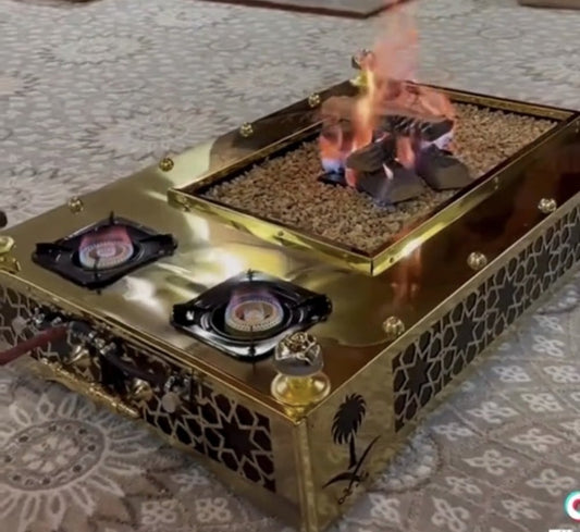 منقل نار حاتم+ عينين غاز