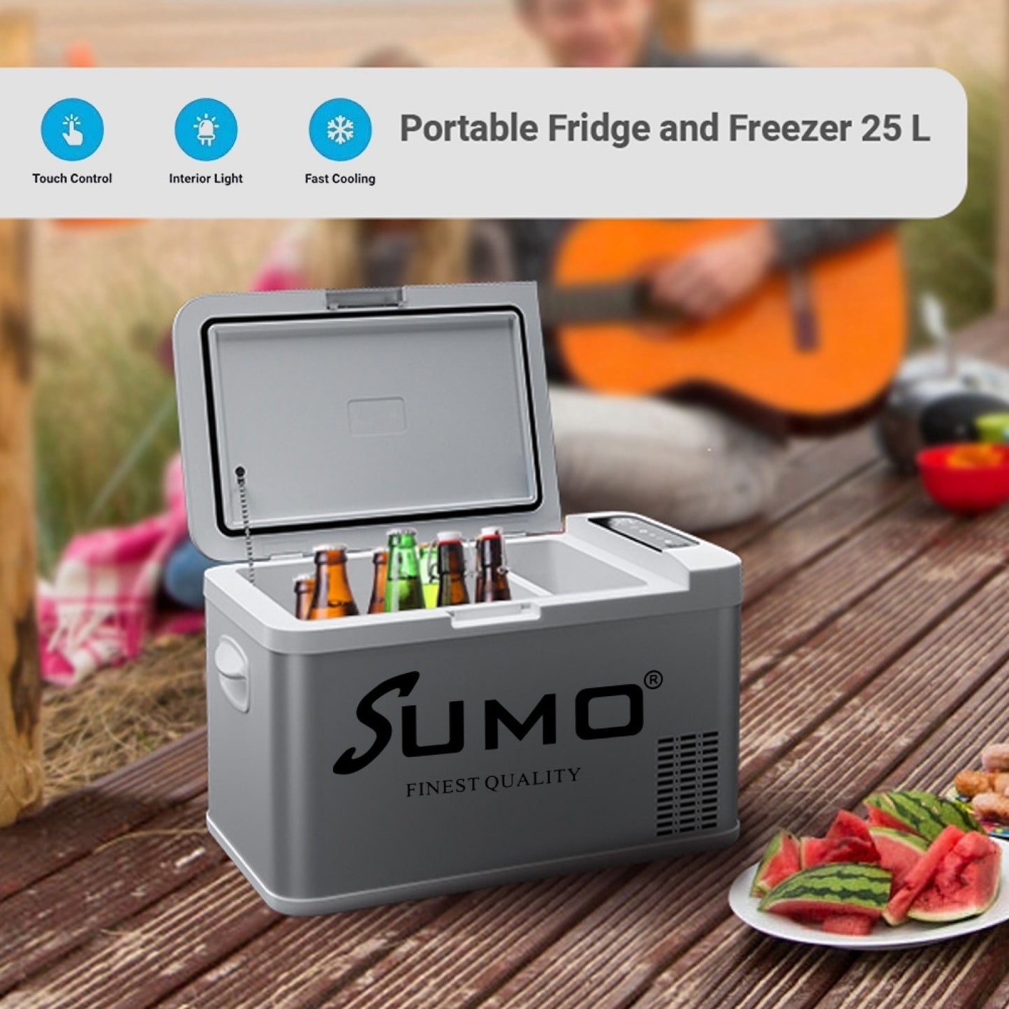 Portable 25L Fridge Freezer for Home and Car