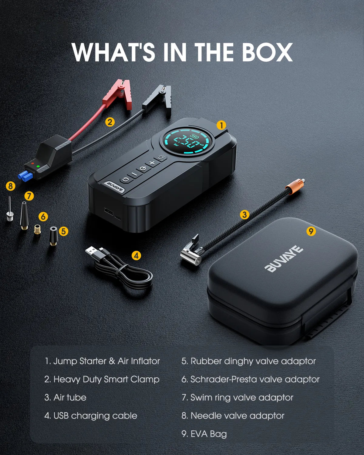 DRIVE START ENHANCER 4 IN 1/ HIGH-PRESSURE AIR CHARGER