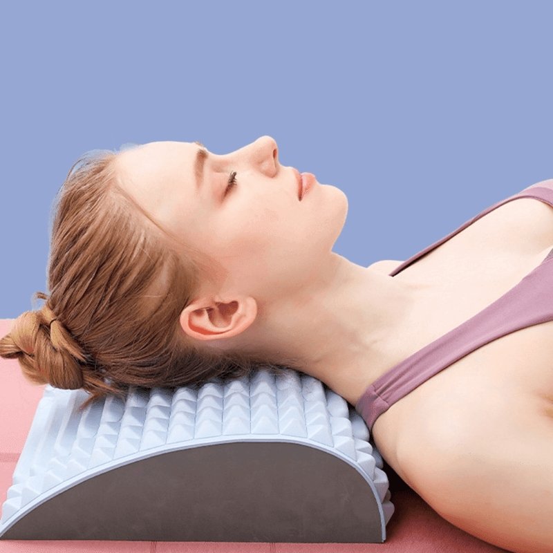Back Stretcher Pillow - Back Massager For Back Pain Relief, Lumbar Support, Spinal Stenosis, Neck Pain, and Support for prolonged Sitting