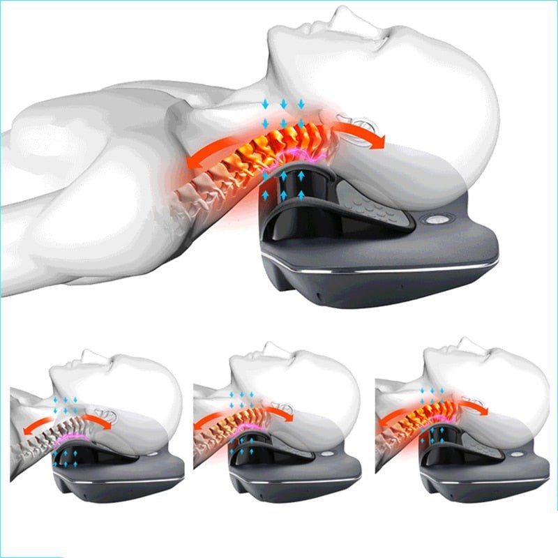 Cervical Care Device - Multi-Functional Neck Stretcher for Dynamic Lifting and Exercising Cervical, Neck Massager of 3 Modes