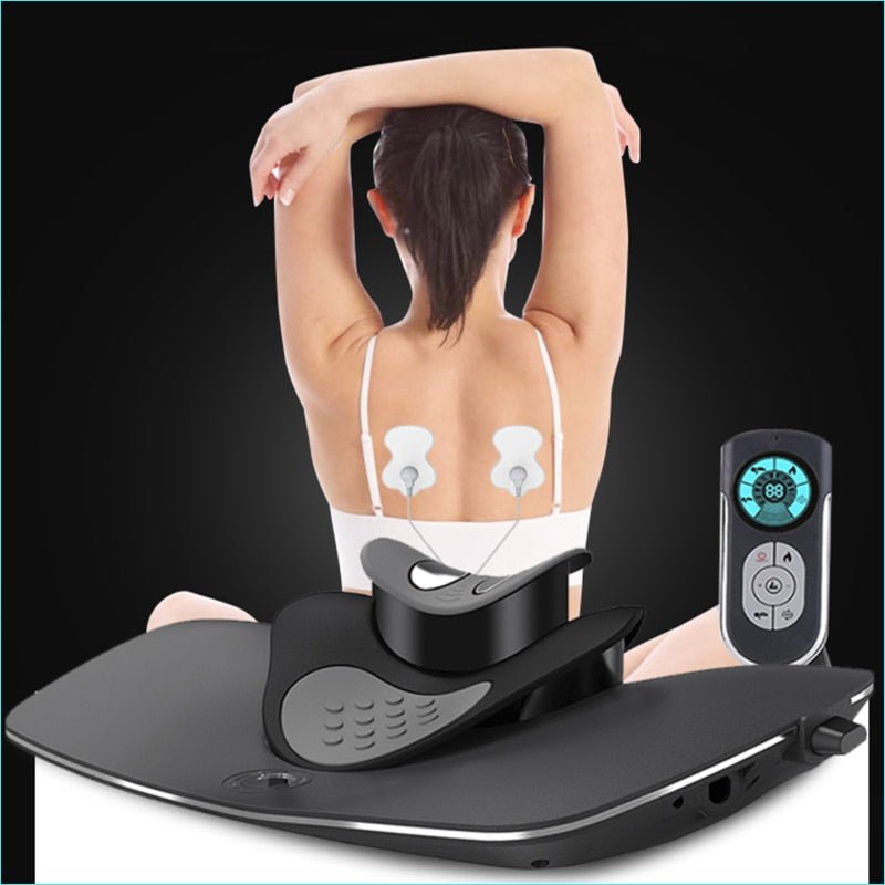 Cervical Care Device - Multi-Functional Neck Stretcher for Dynamic Lifting and Exercising Cervical, Neck Massager of 3 Modes