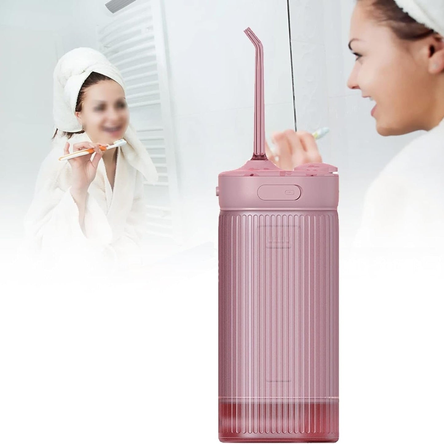 Cordless Portable Water Flosser - Cordless Professional Dental Oral Irrigator Great for People with Implants, Braces, Crowns, Bridges, and Gingivitis