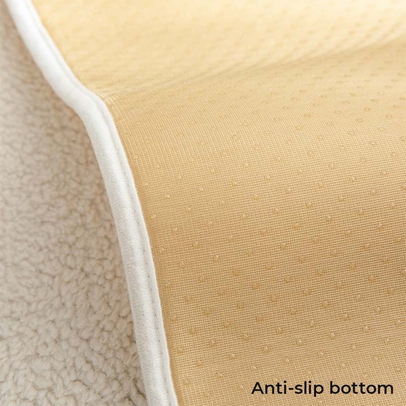 Thick Fuzzy Sherpa Fleece Non-Slip Couch Cover
