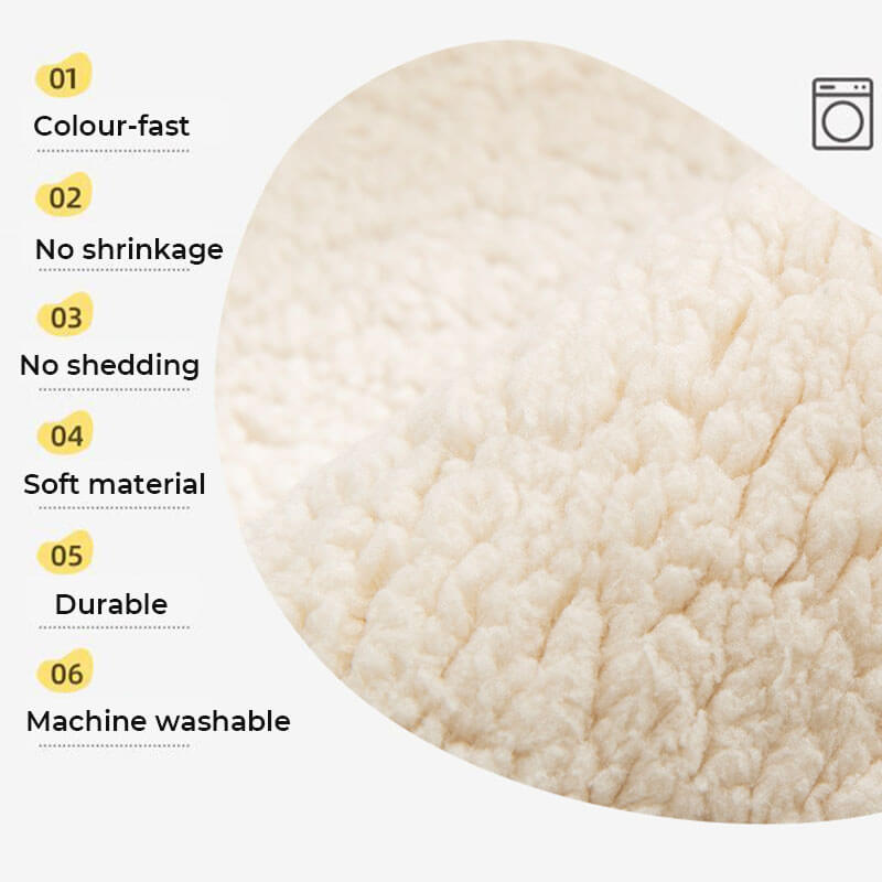 Thick Fuzzy Sherpa Fleece Non-Slip Couch Cover