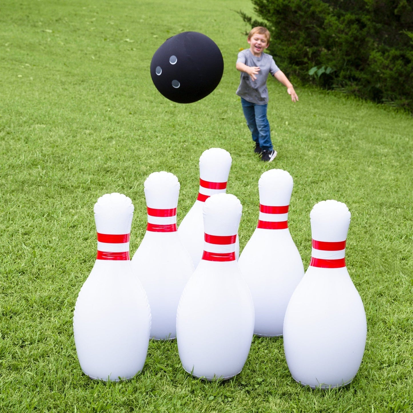 Giant Inflatable Bowling Set - Hilariously Fun Giant Yard Games for Kids and Adults