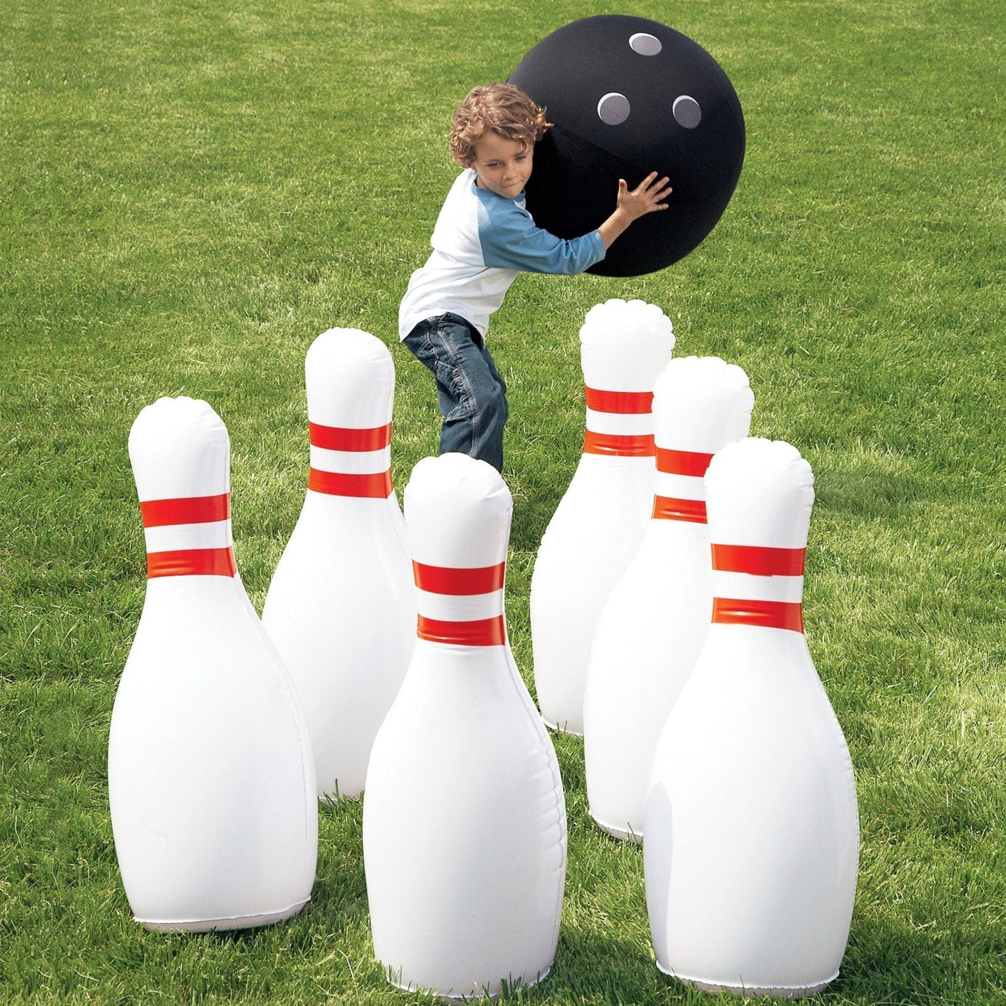 Giant Inflatable Bowling Set - Hilariously Fun Giant Yard Games for Kids and Adults