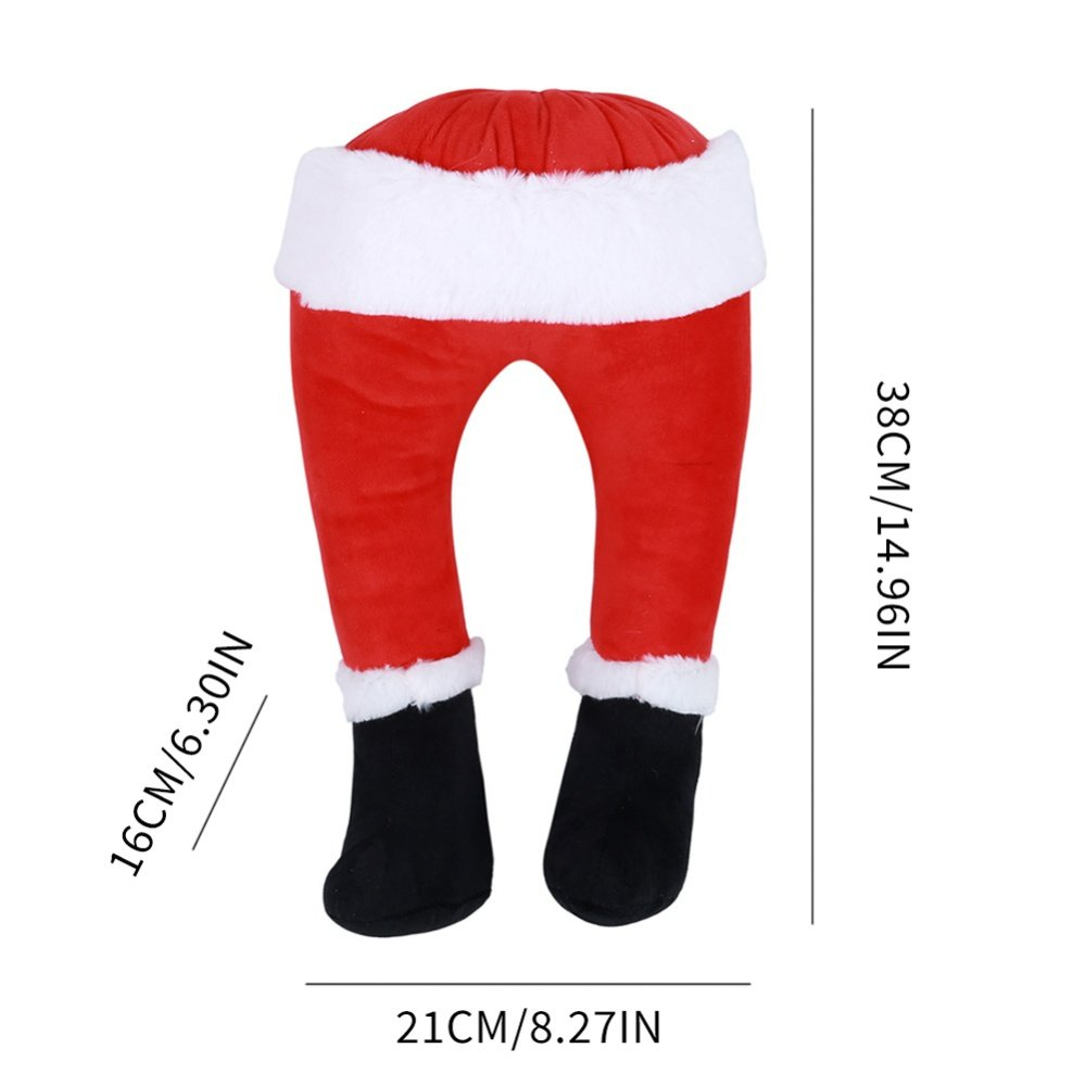 Plush Santa Legs for Christmas Tree - Christmas Tree Decoration Santa Claus Legs