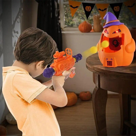Pumpkin Target Shooting Toy - Shooting Games with LCD Score Record and Sound