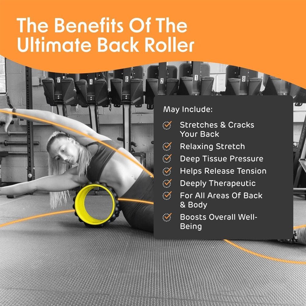 Wheel Back Roller Massager - Deep Tissue Massage
