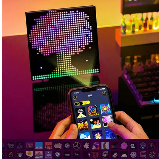 Smart LED Matrix Pixel Panel - Programmable LED Lamp for Home Decoration, Bar, Shop, Hotel, Gift